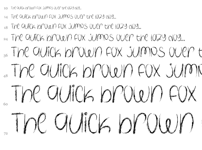 Spooky Halloween font waterfall